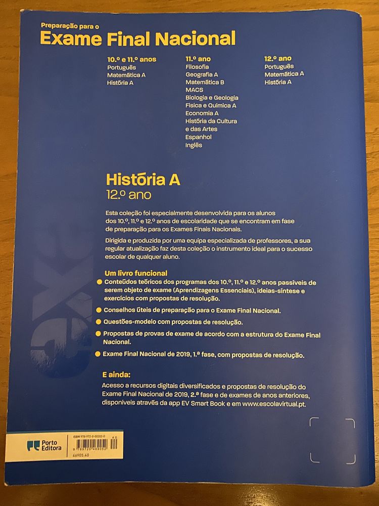 Manual de preparação para o exame de HIstória A