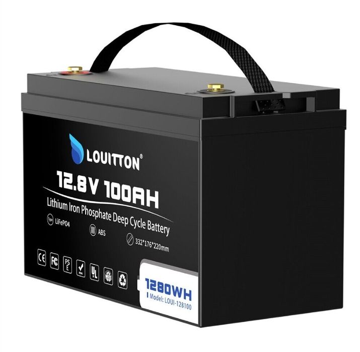 Акумулятор для ДБЖ/інвертора Louitton LiFePO4 12.8V 100Ah. Гарантія!