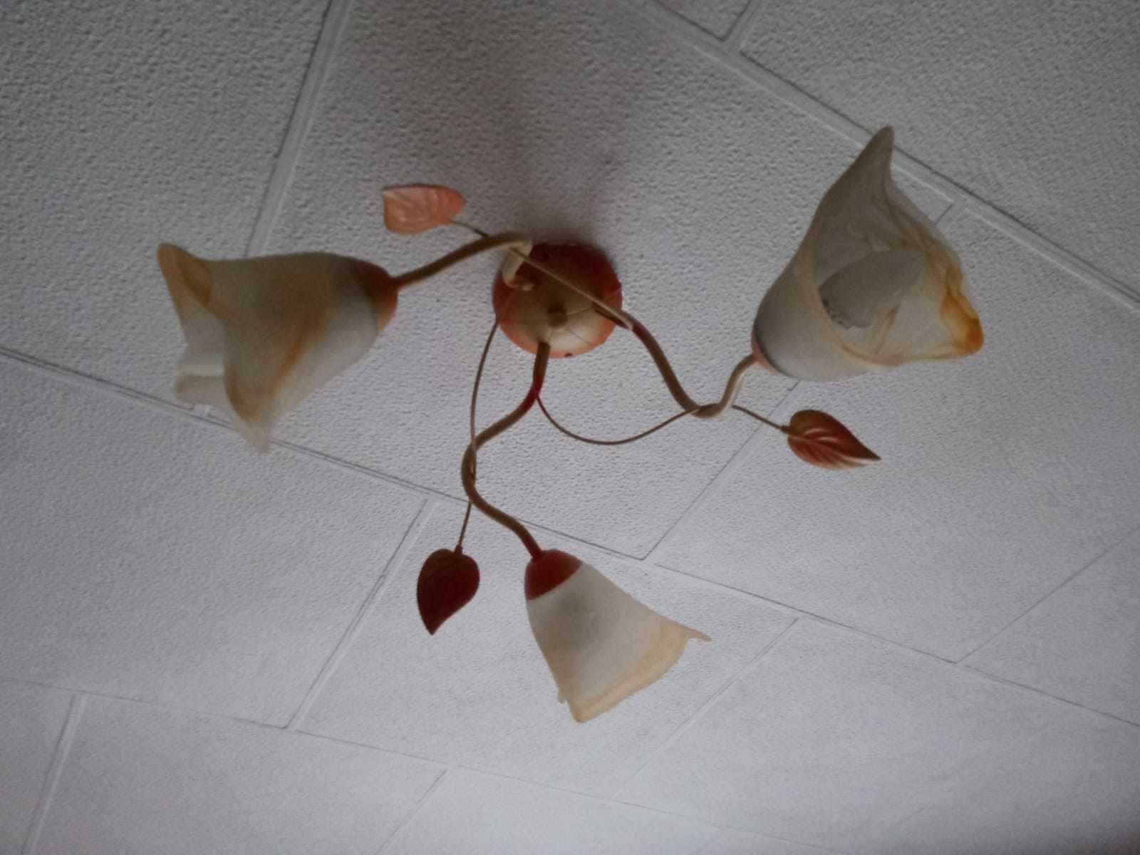 Lampa wisząca żyrandol kwiaty