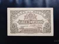 Cédula 5 centavos 1918, Série EV