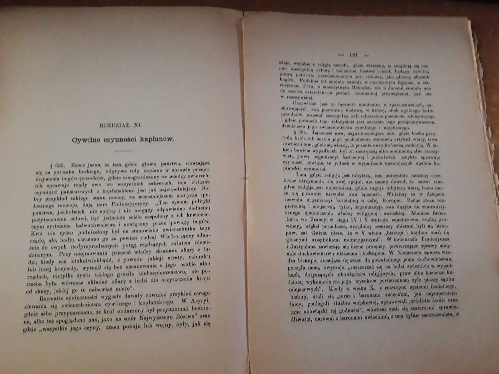 Instytucyje Kościelne  -H.  Spencer -W-wa 1891, unikat