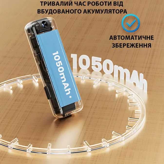 Боді камера WI-Fi з нічним баченням, магнітом та затискачем для одягу