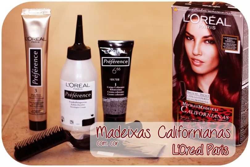 Tinta para Cabelo - Madeixas CALIFORNIANAS VERMELHAS - L'OREAL