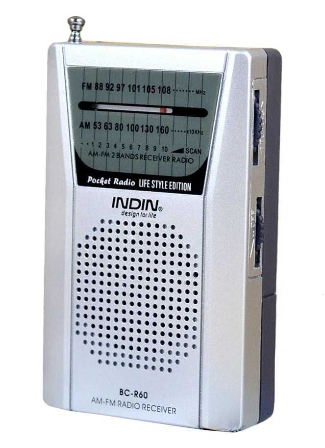 Радіоприймач Indin BC-R60 - FM\AM, міні радіо на батарейках, радио