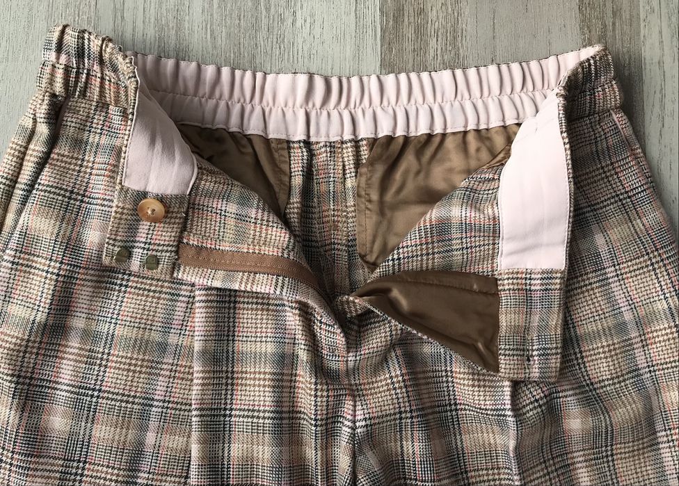 Calças curtas axadrezadas (Massimo Dutti, tamanho 40)