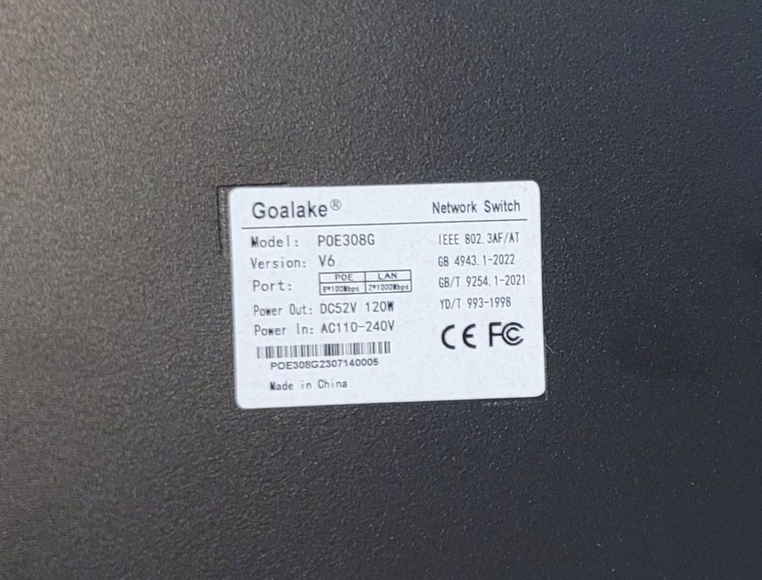 Poe Switch Goalake 8-Port