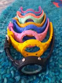 Relógio watx color com 9 braceletes