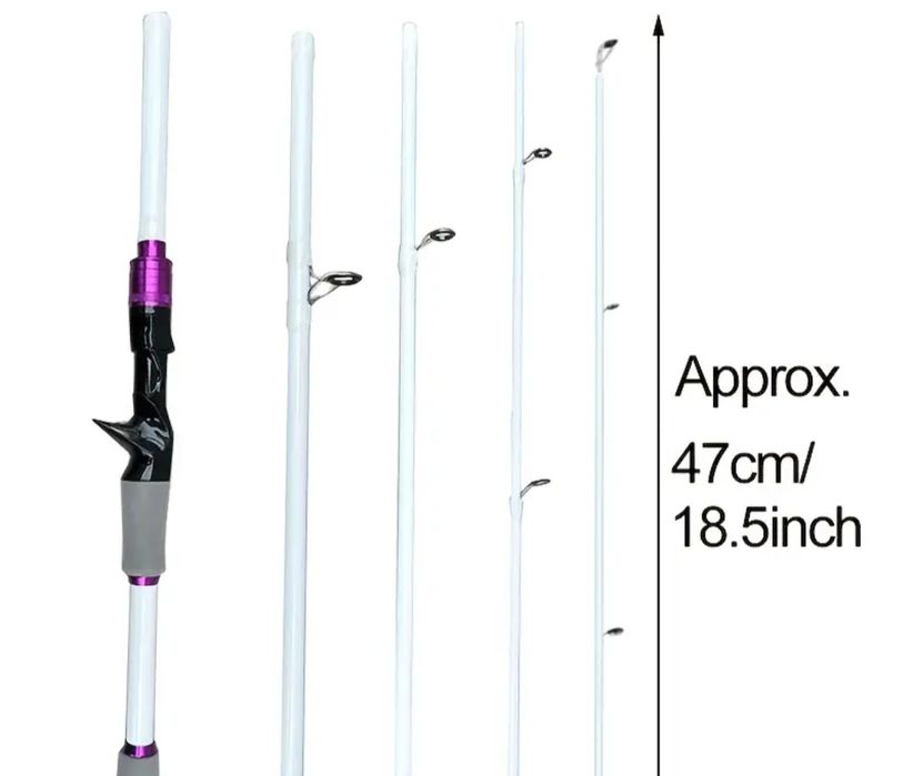Wędka 4 częściowa na spinning