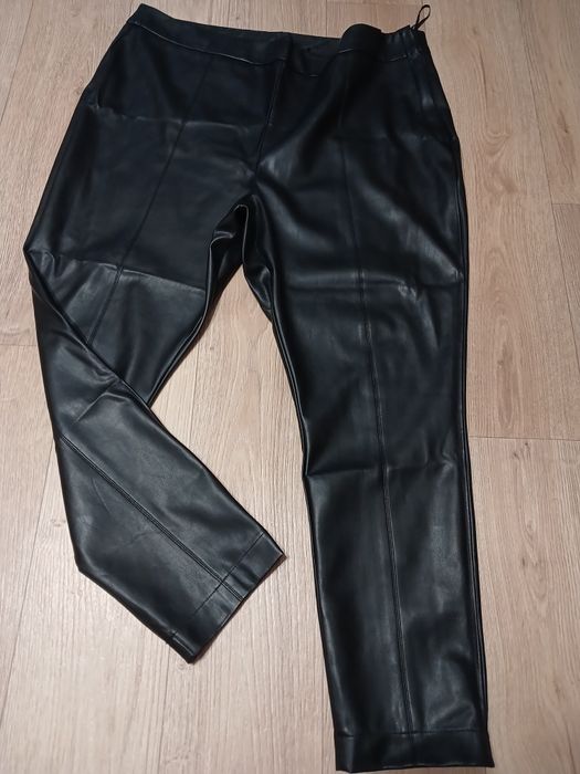 Брюки з екошкіри