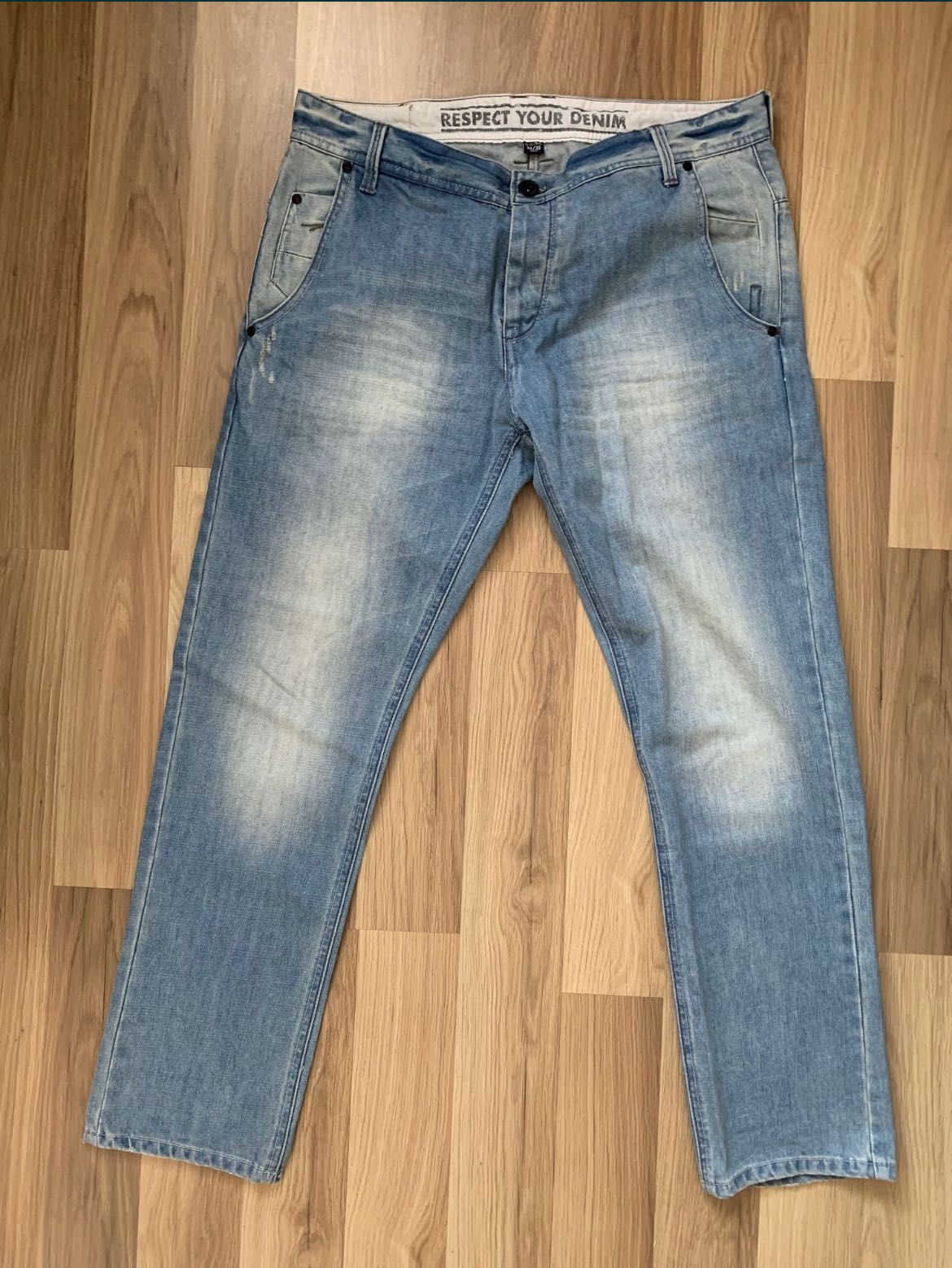 Spodnie męskie jeans jasny rozm. L/XL