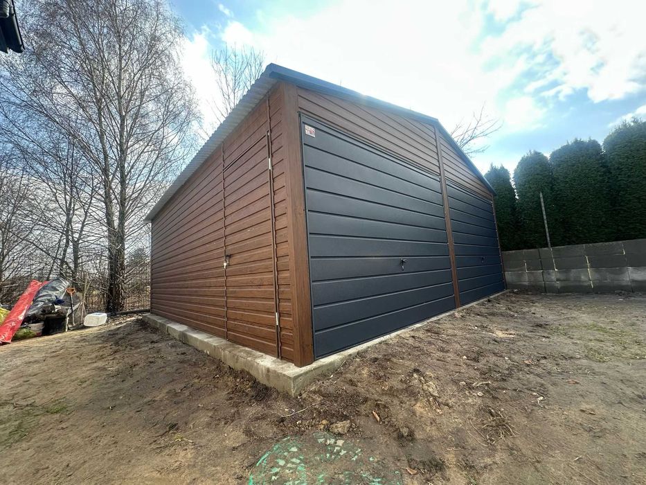 Garaż blaszak 6x5 Garaż blaszany Wiata Hala Producent 6x8 5x7 7x7 6x6