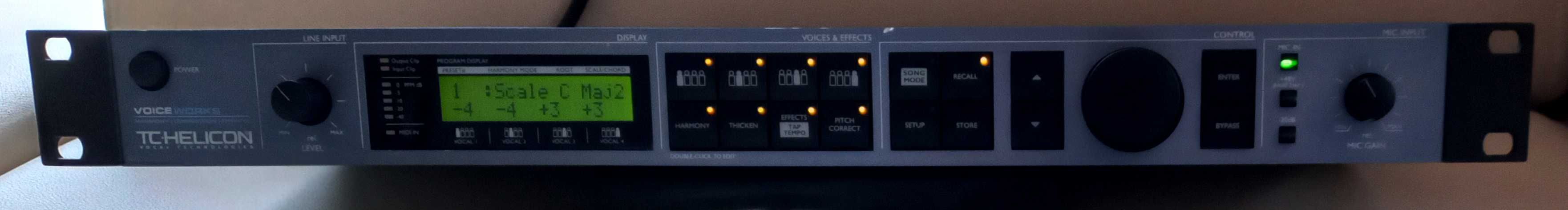 TC Helicon Voiceworks Vocal Multi Effects Processor Harmony Correction