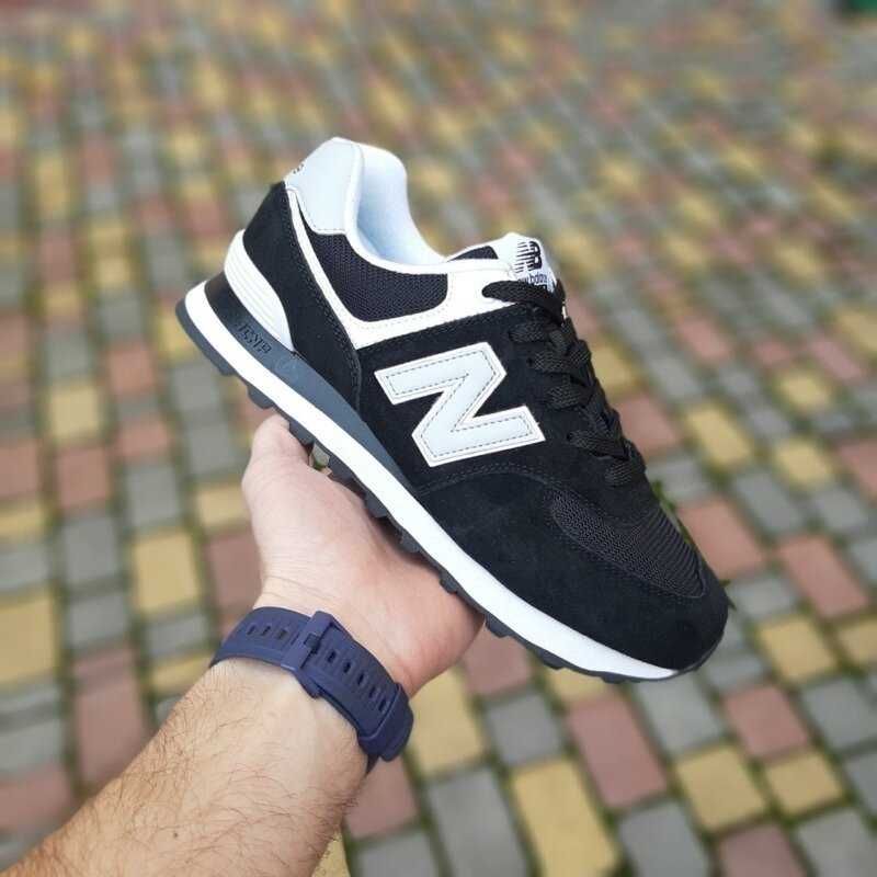 Кросівки чоловічі New Balance 574, замша/текстиль, 41-45р