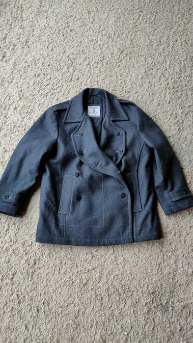 Climber -двубортный зимний шерстяной бушлат куртка пальто мужское б