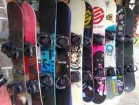 pakiet desek snowboard z wiązaniami sp rental