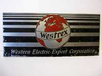 antiga placa publicitaria "Westrex"