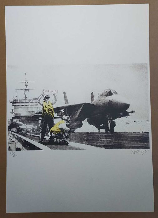 BANKSY 50CM X 40CM
