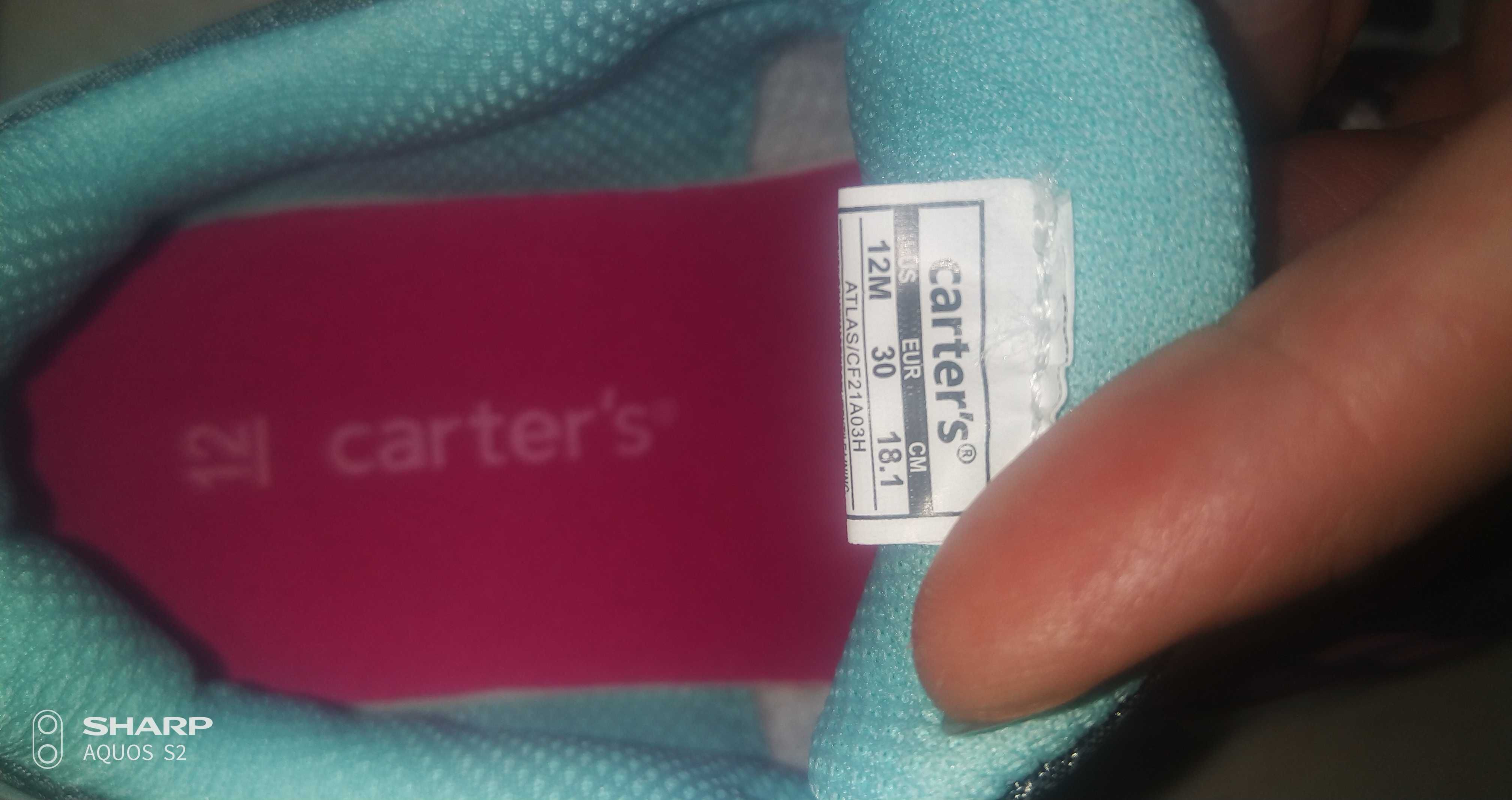 Кросiвки для дiвчат Carters 30 розмiр