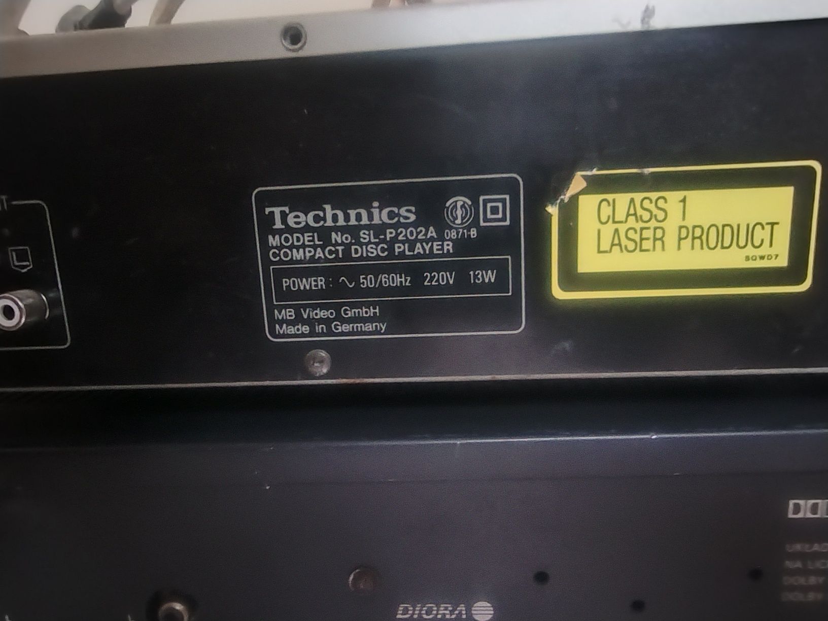 Odtwarzacz CD Technics SL P202A