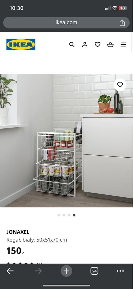 Regał Jonaxel Ikea