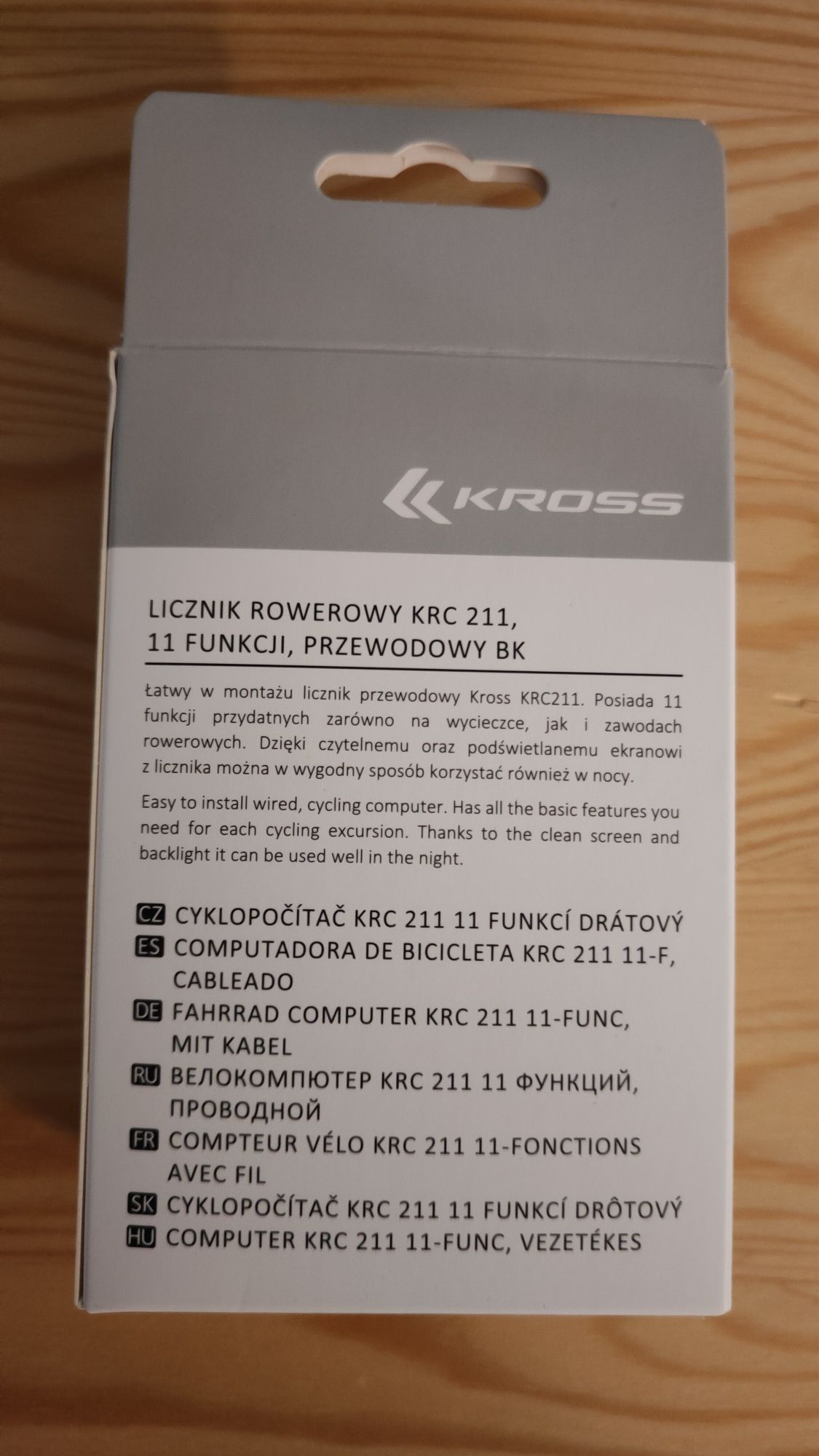 Licznik rowerowy Kross KRC 211, 11 funkcji, nowy!