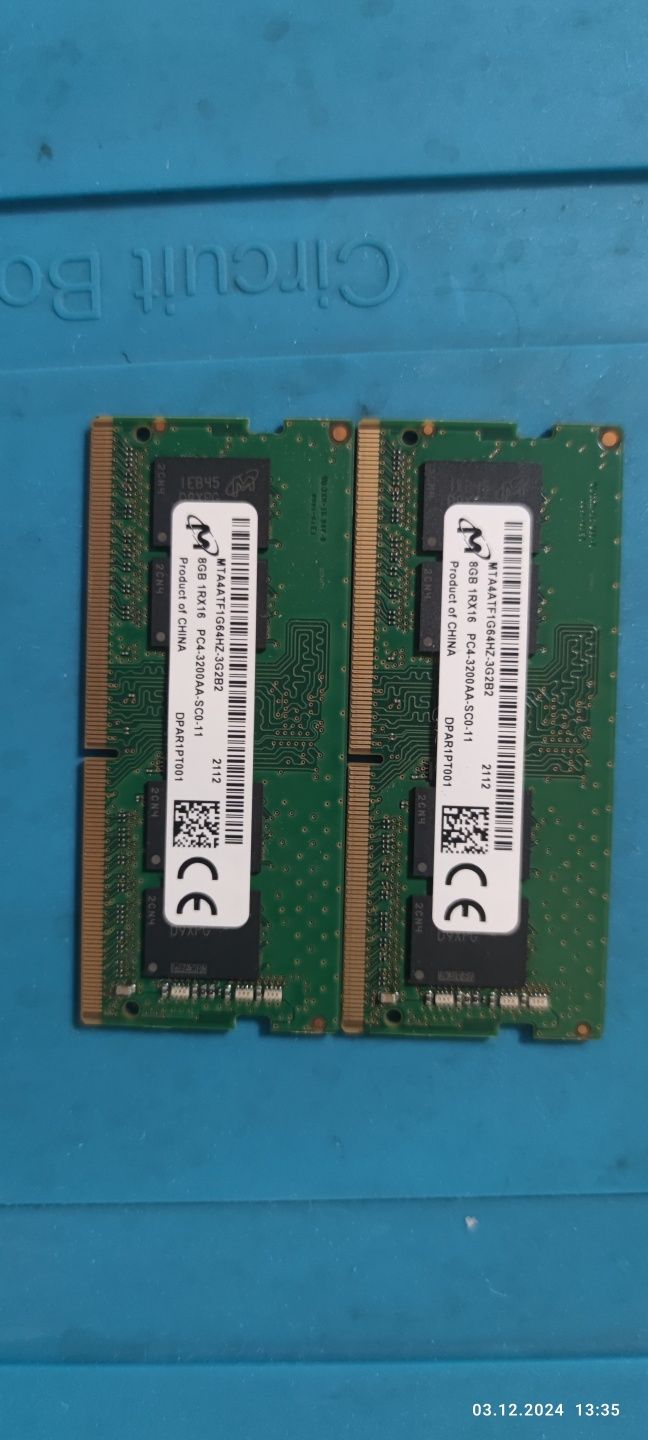 Оперативна пам'ять SODIMM DDR4 2*8Gb
