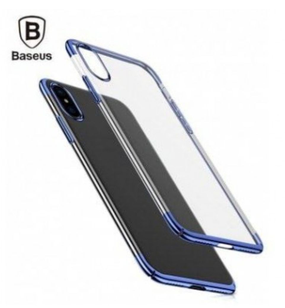 Capa Silicone C/ Chapeamento P/ iPhone X / XS - Baseus - Nova - 24h