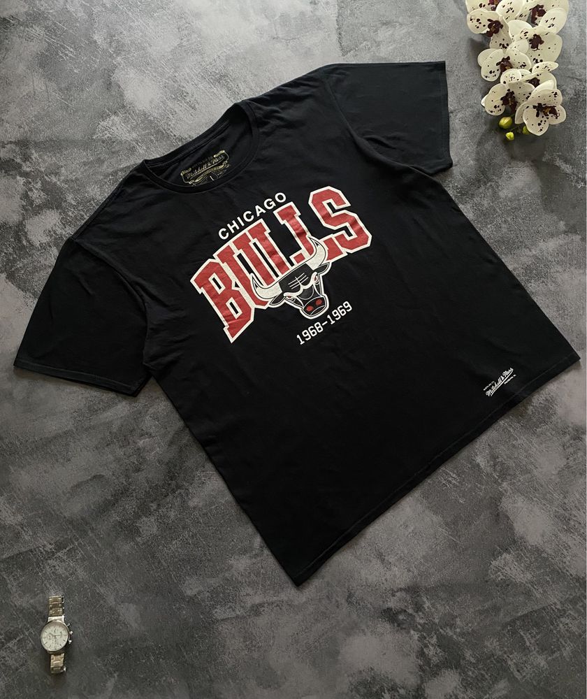 Футболка NBA Chicago Bulls чёрная мужская оригинал