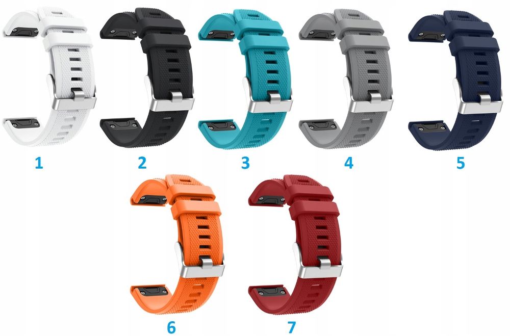 Pasek Silikonowy Quick Fit do Garmin Forerunner 955 / 965 |KOLORY