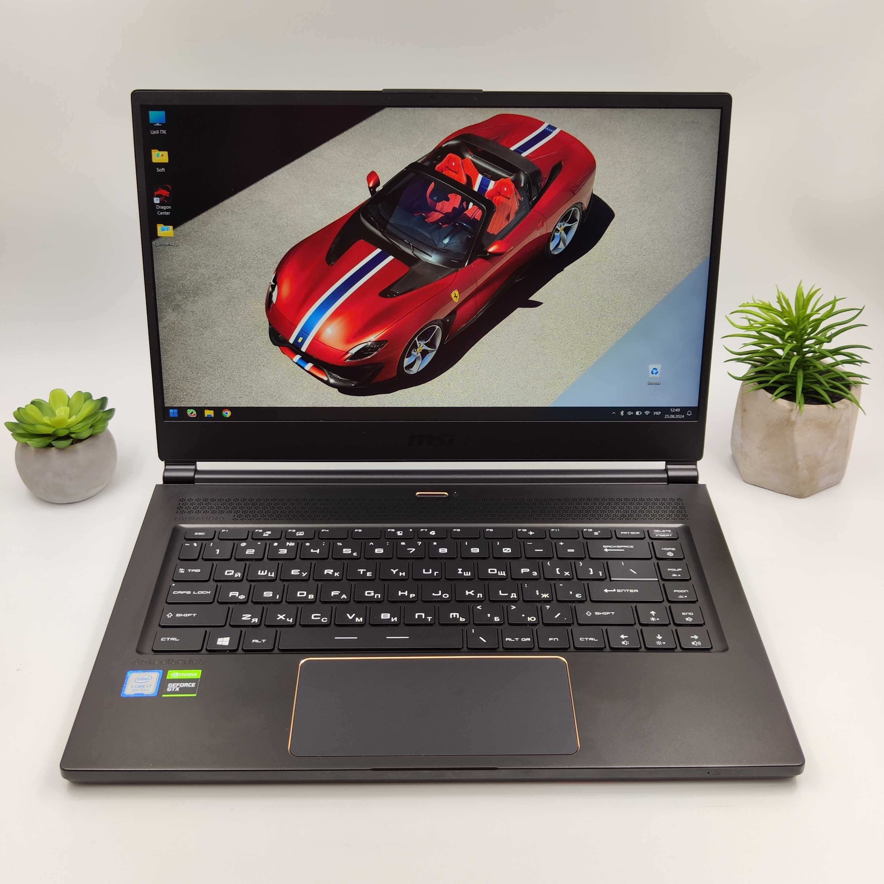 Ноутбук MSI GS65 9SD (15,6"IPS/i7-9750H/16GB/GTX1660Ti 6GB/512GB)