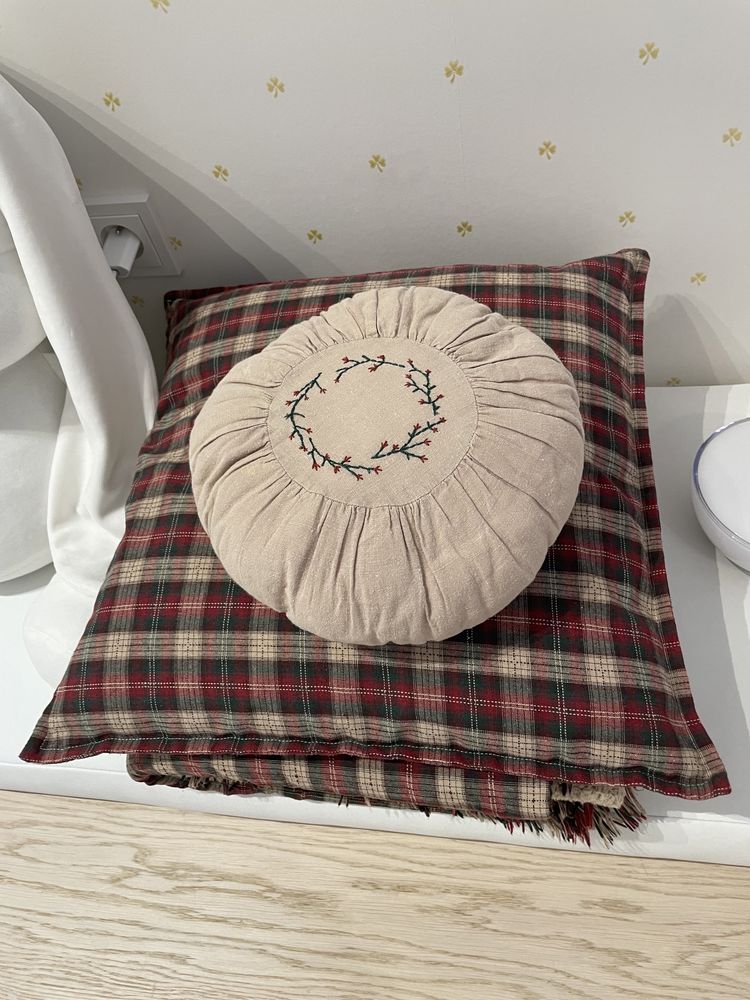 Zara home świąteczny koc + poduszka jak maileg