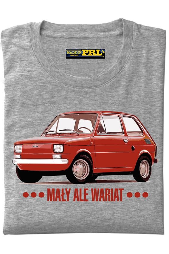 Mały ale wariat Fiat 126p - made in PRL koszulka męska Rozm.L