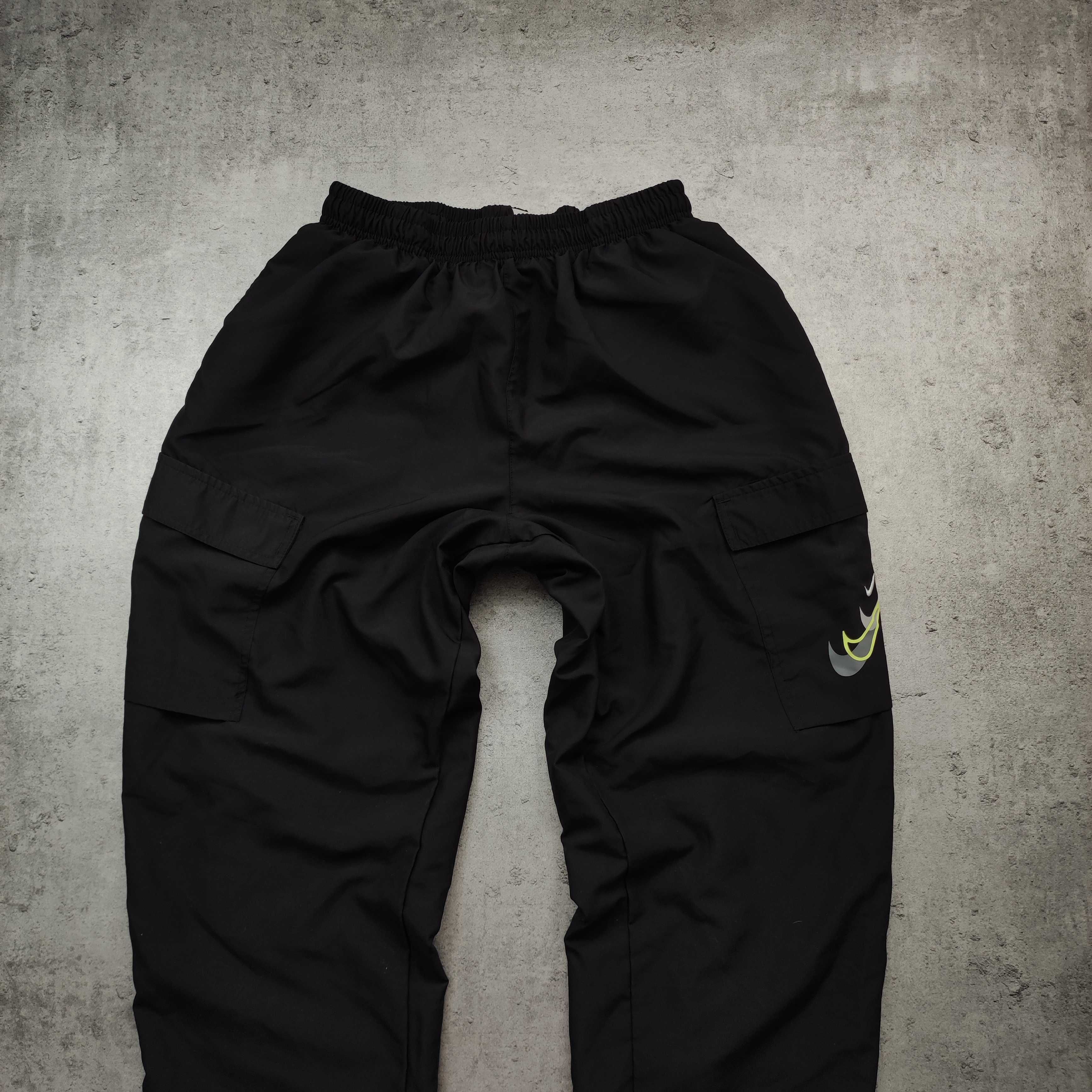 MĘSKIE Dresy Sportowe Joggery Technical Nike Cargo Kieszenie Śliskie