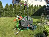 Wozek gardena + waz ogrodowy