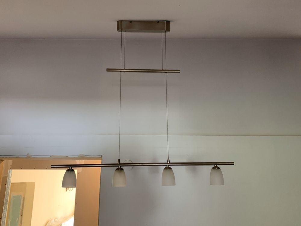 Lampa sufitowa metal szklo