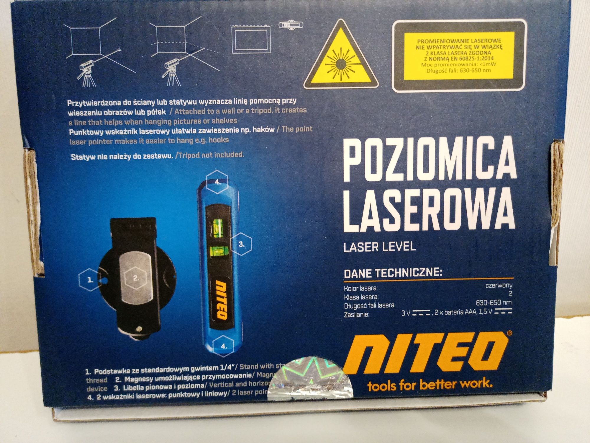 Nowa poziomica laserowa firmy Niteo.