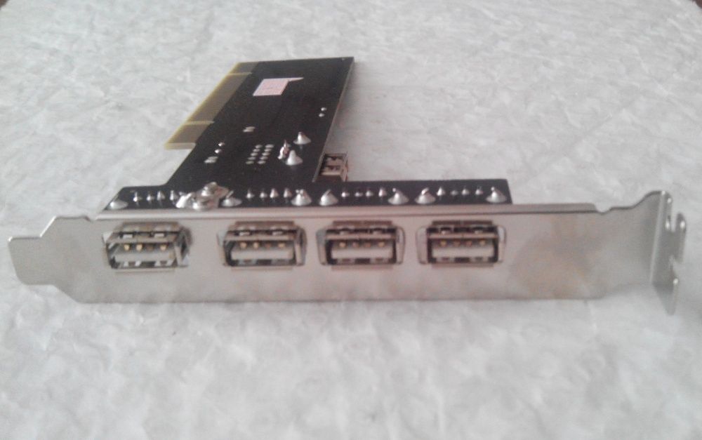 PCI USB VIA6202L адаптер 5 портів (4+1 внутрішній)