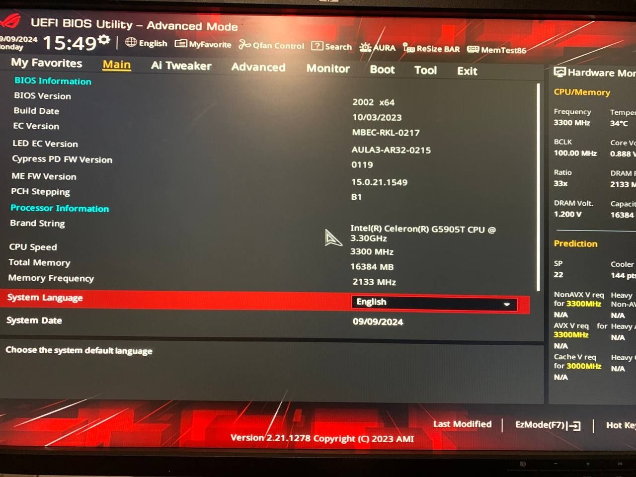 Asus STRIX Z590-I Gaming s1200 Z590