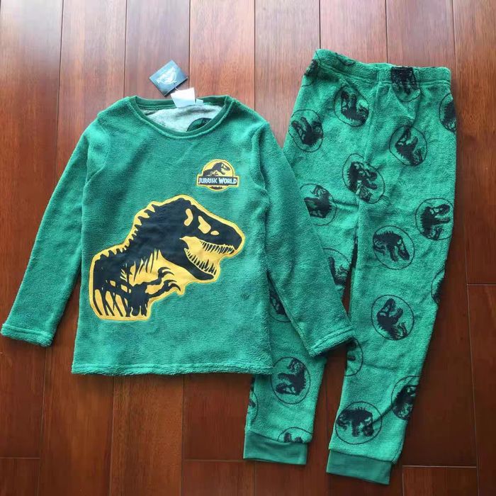 Стильная махровая пижама для мальчика Jurassic world 7-8 и 9л