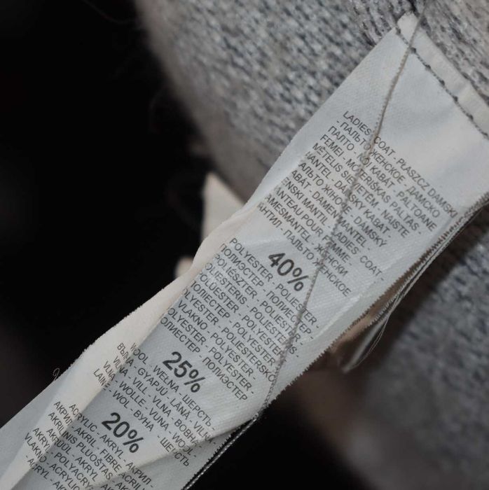 Płaszcz wełniany 34 XS szlafrokowy wiązany zimowy do kolan elegancki