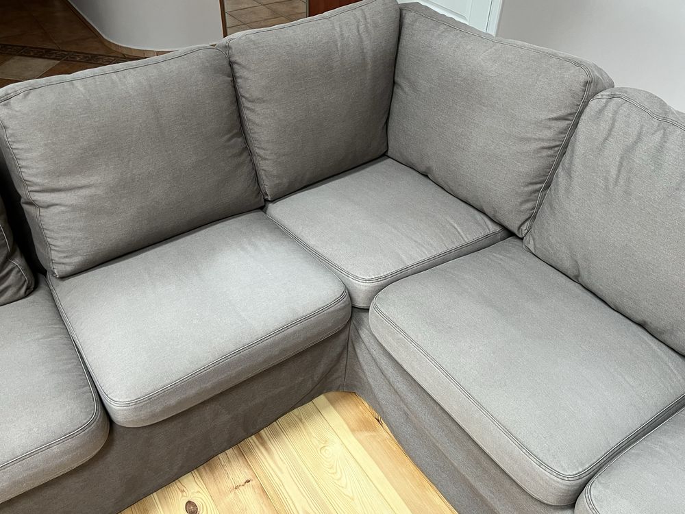 Kanapa + Fotel Ikea Ektorp Sofa Narożna 4-osobowa 2 obicia