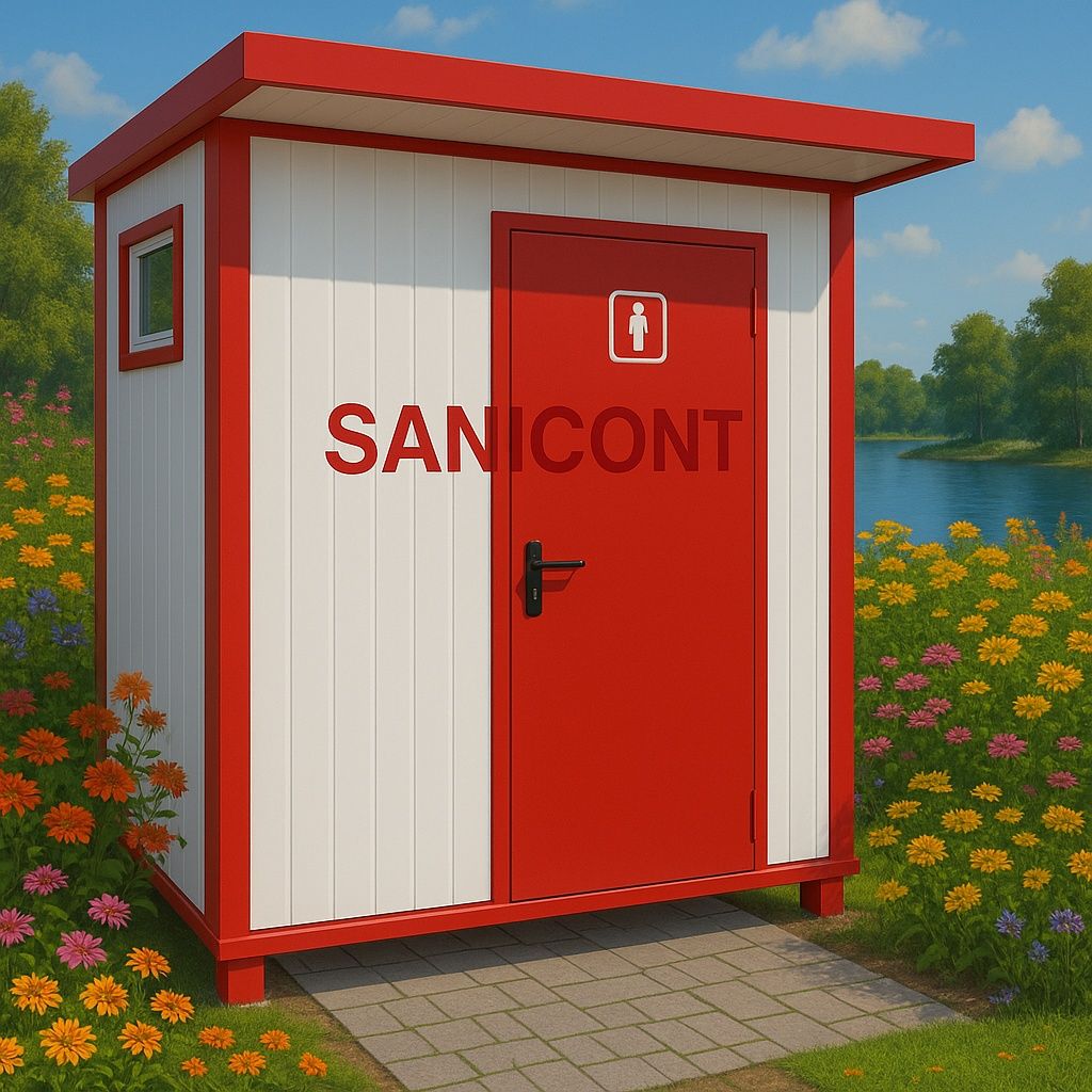 Kontener sanitarny W.C prysznic