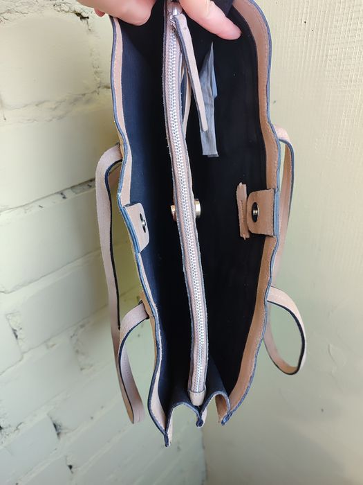 Нова шкіряна замшева сумка Mango