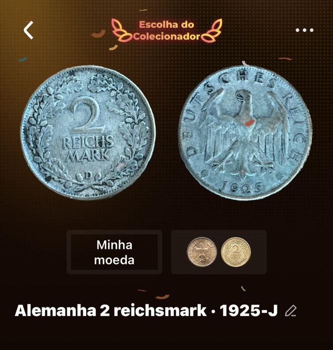 Moedas Alemãs do terceiro Reich