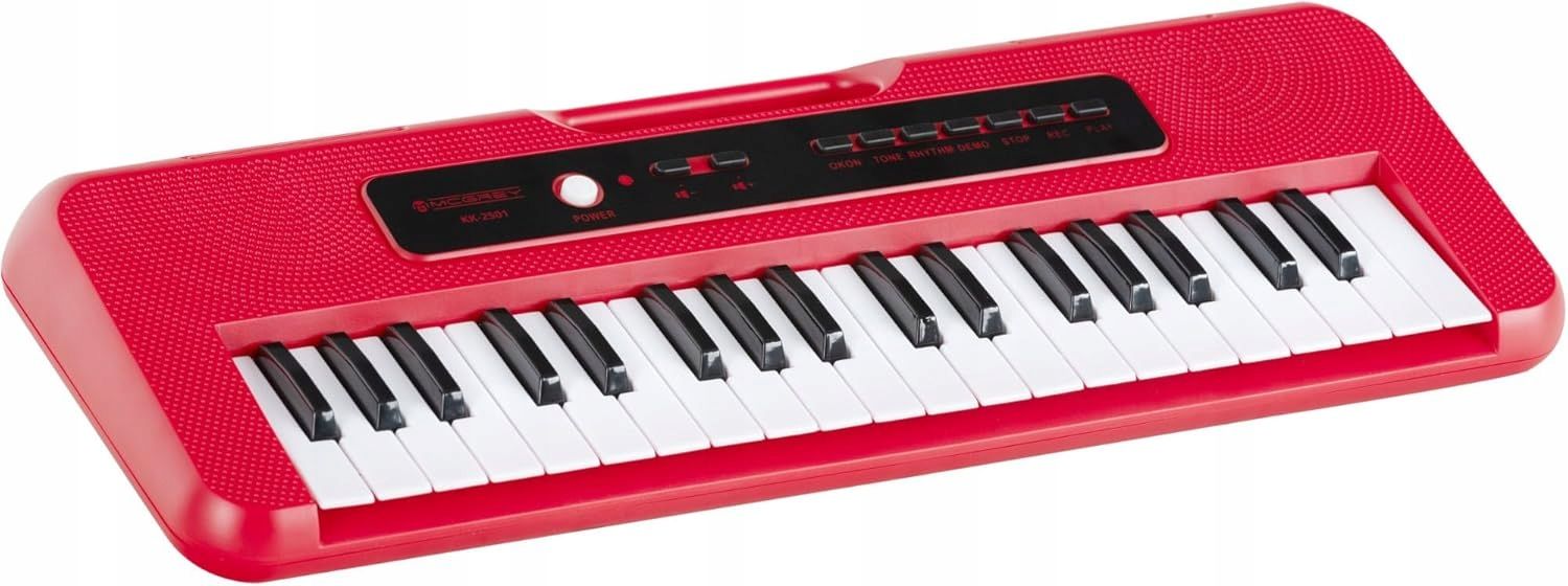 Keyboard Dla Dzieci Z Mikrofonem Zestaw 37 Klawiszy Uchwyt Do Noszenia