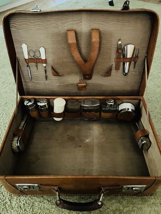 Mala vintage de couro