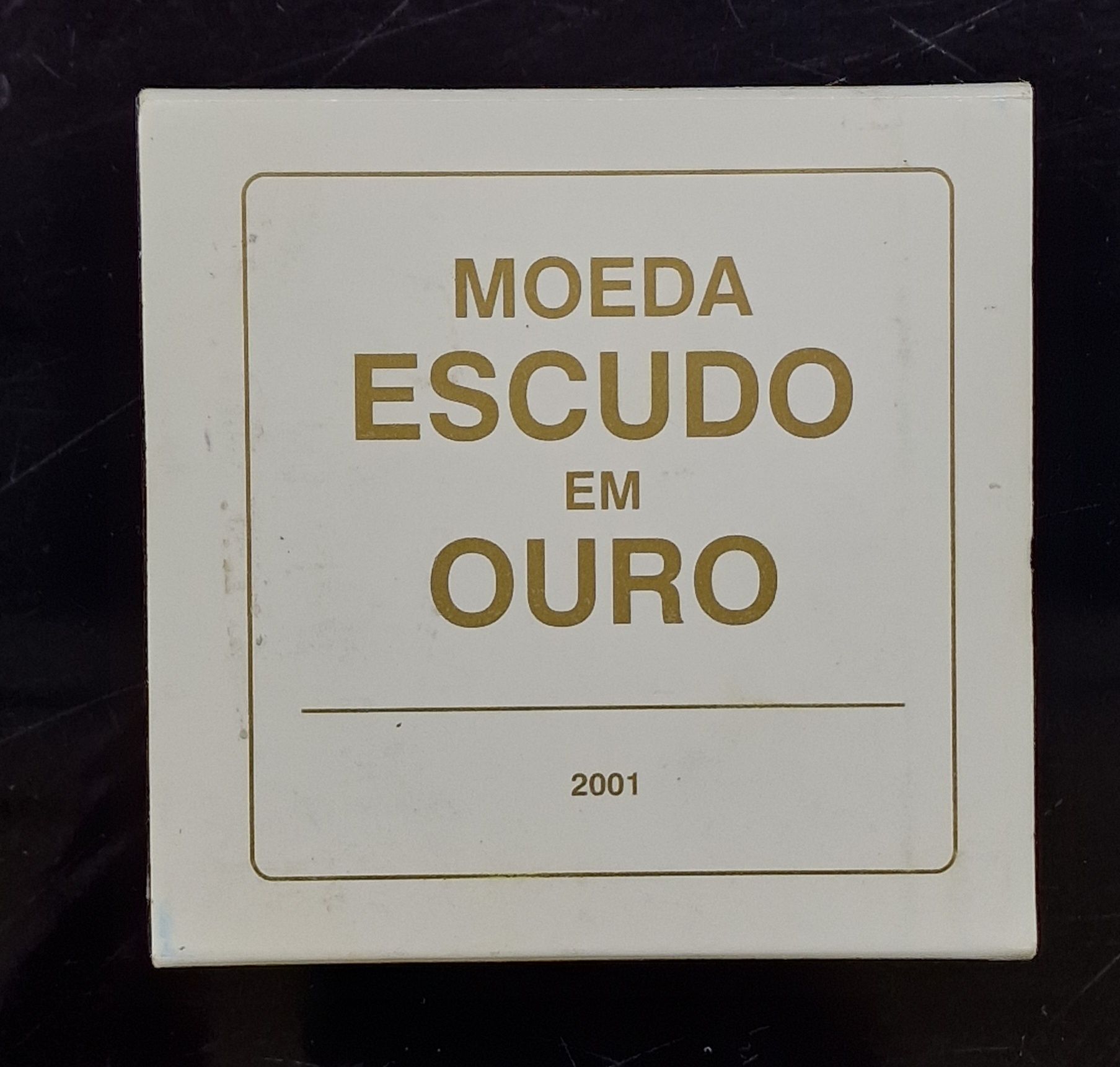 1 escudo em ouro 22k série numerada.
