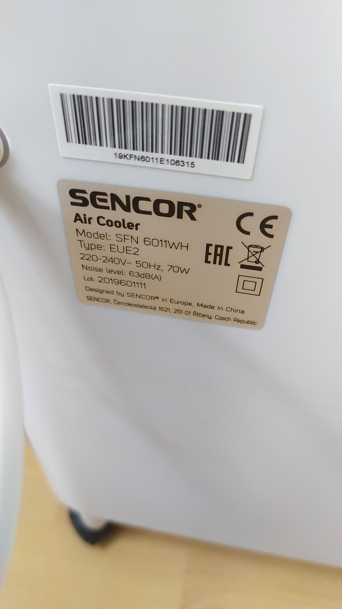 Klimator Sencor SFN6011WH