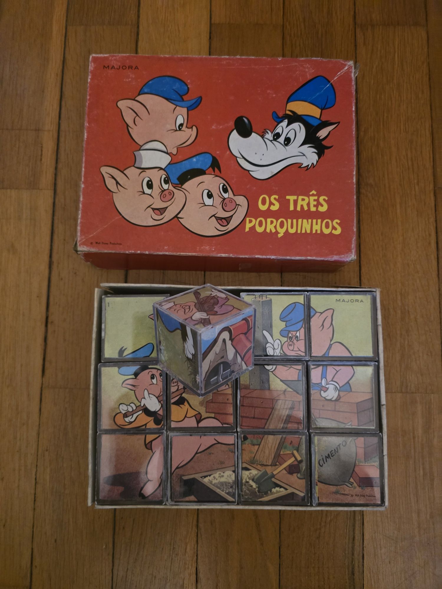 Puzzle vintage os 3 porquinhos