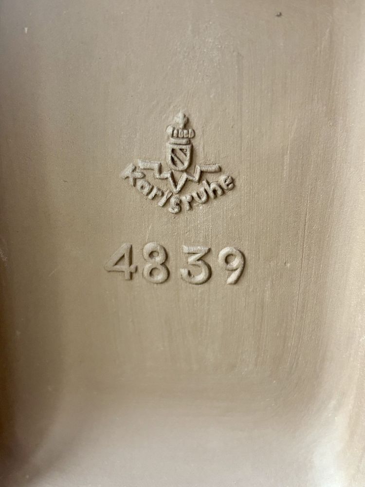 Unikatowa Figura Rzeźba 2 Konie Majolika Else Bach dla Karlsruhe 1930